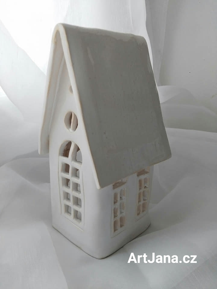 Domeček na svíčku bílý dle vlastního výběru