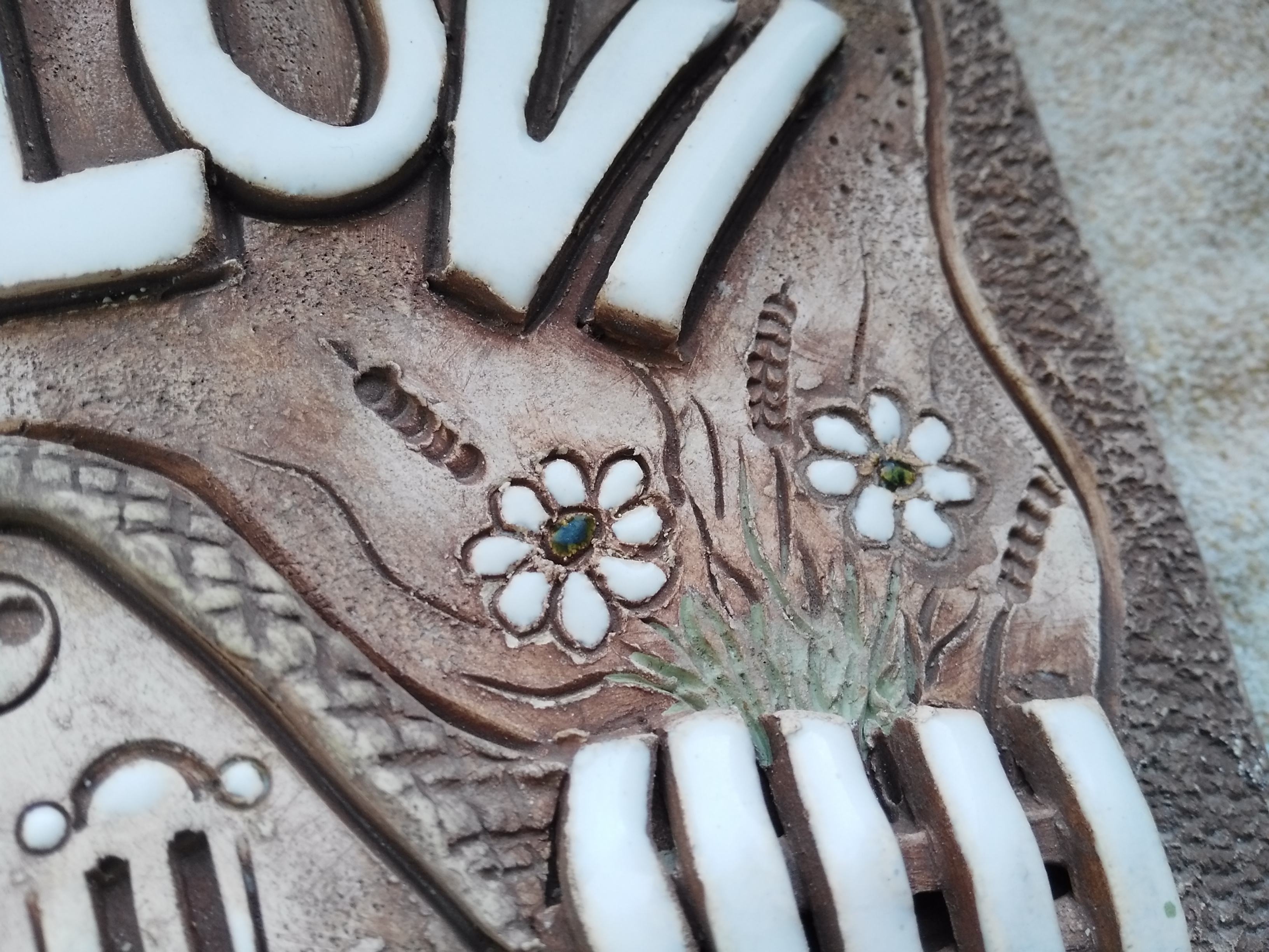 Cedulka jmenovka keramická mlýn