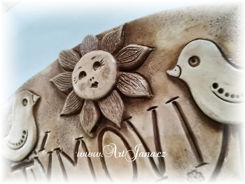 Cedulka jmenovka keramická