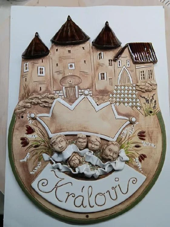 Cedulka jmenovka keramická