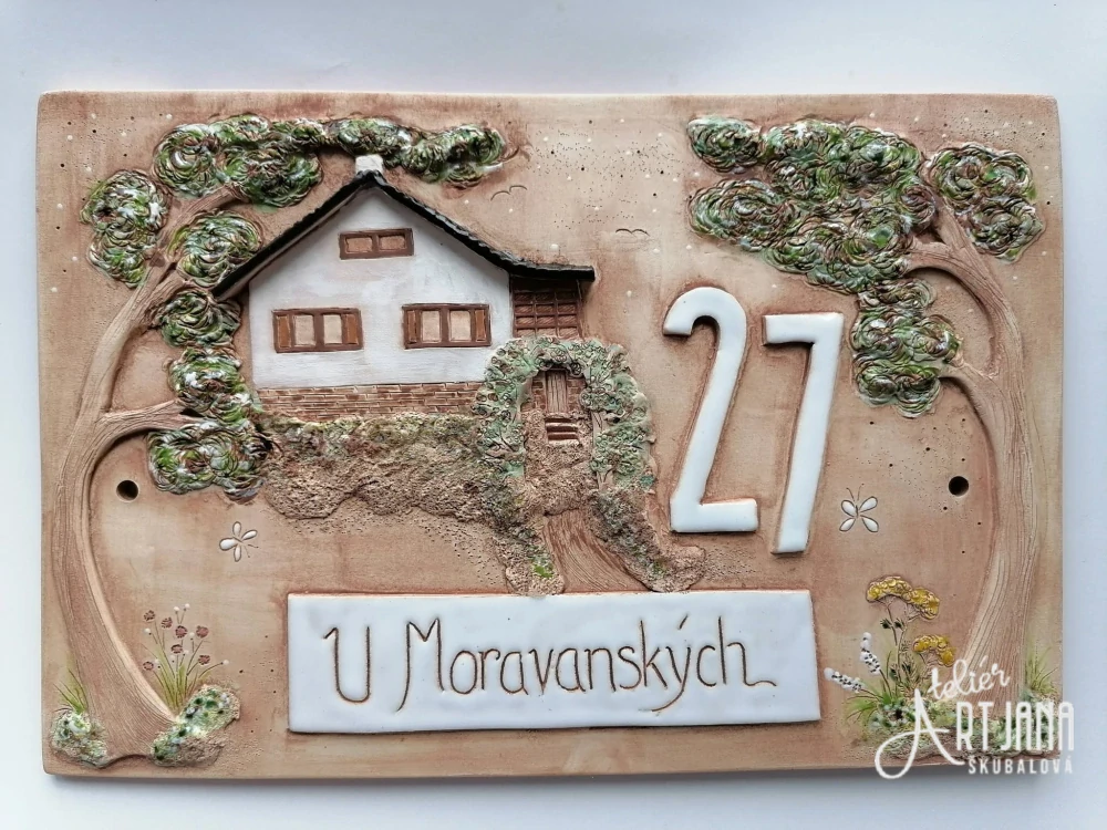 Keramická jmenovka obdélník