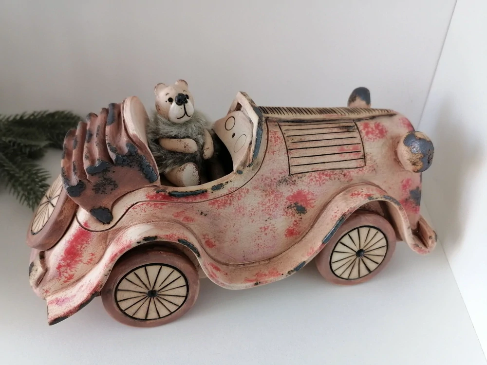 Keramické auto veterán typ A
