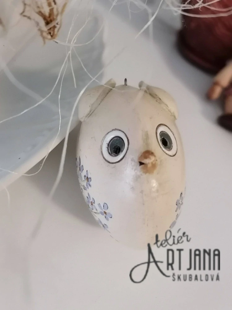 Ptáček malovaný různé druhy 9x6 cm