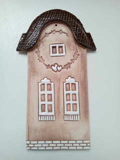 Plochý domeček podlouhlý 17 cm