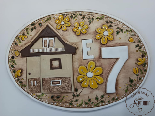 Cedulka jmenovka keramická 