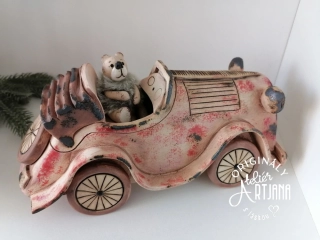 Keramické auto veterán typ A