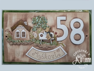 Keramická cedulka