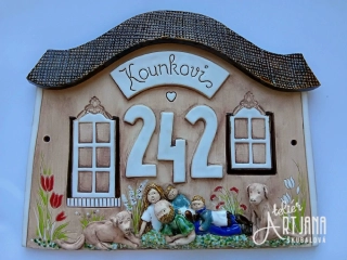Cedulka rodinná domek 